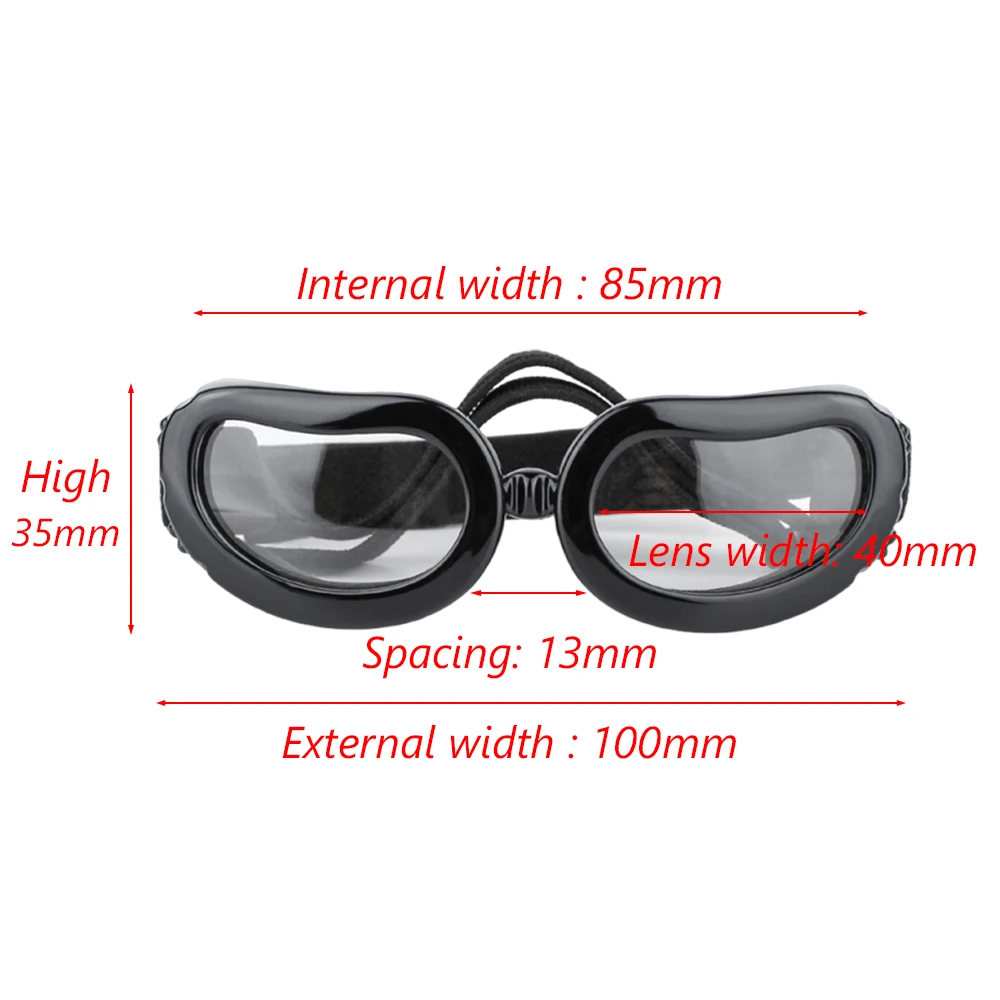 Gafas plegadas para fácil transporte