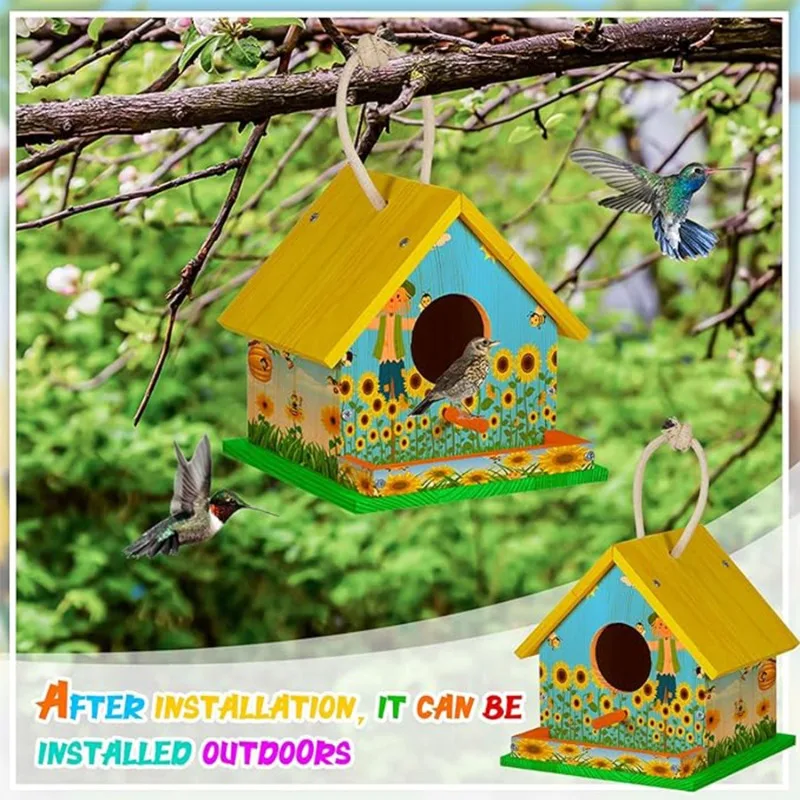 Kit de carpintería de madera para pájaros adultos: construir y pintar - imagen 3