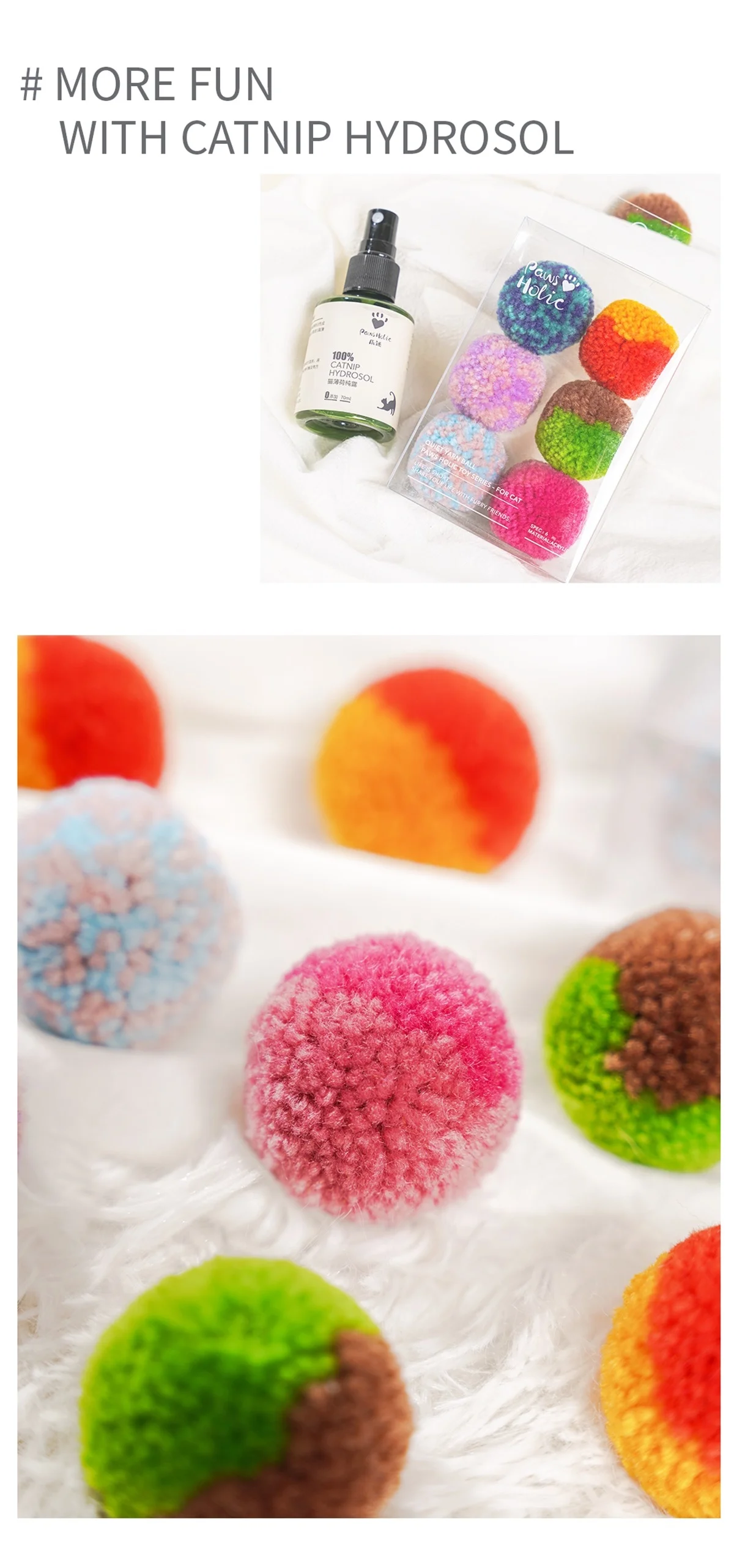 Pack de 6 pelotas de felpa surtidas