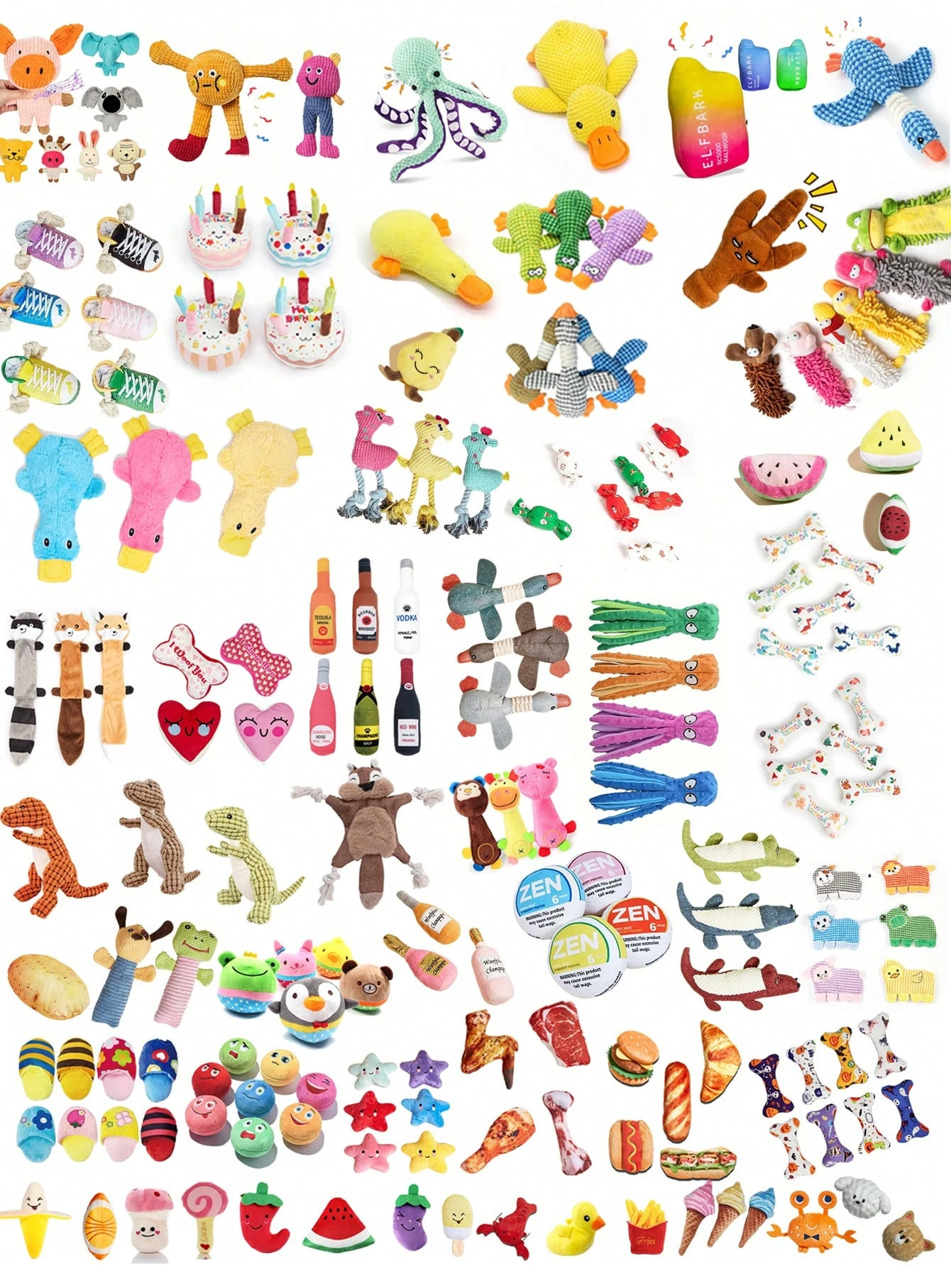 Juego de juguetes para perros pequeños con cuerda y campanas sonoras - imagen 3