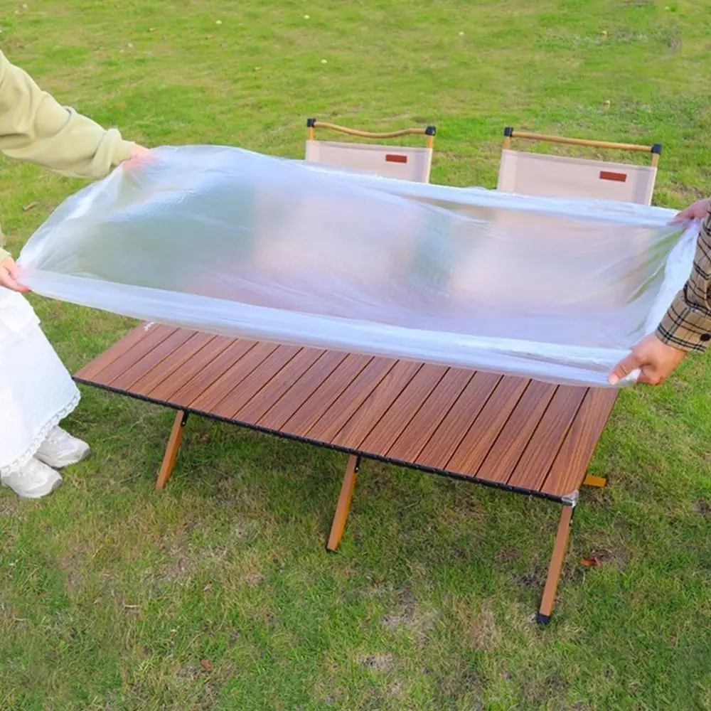 Mantel desechable impermeable con borde elástico para mesa