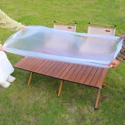 Mantel desechable impermeable con borde elástico para mesa