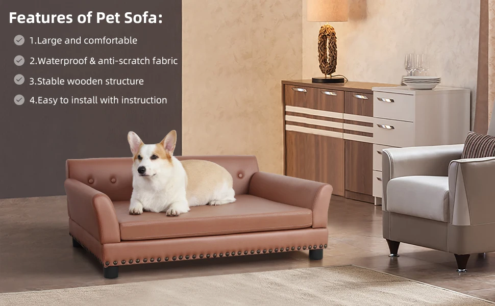 Sofá cama XL para mascotas con diseño moderno