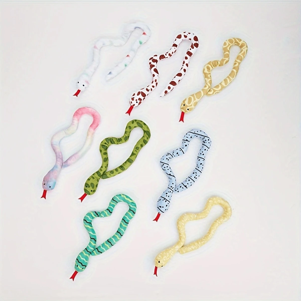 Juguete de serpiente colorido para gatos