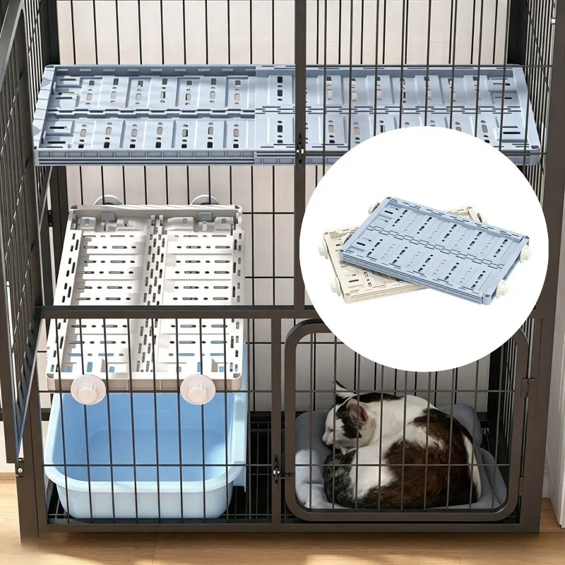 Estante Ajustable para Gato en Jaula – Plataforma Telescópica