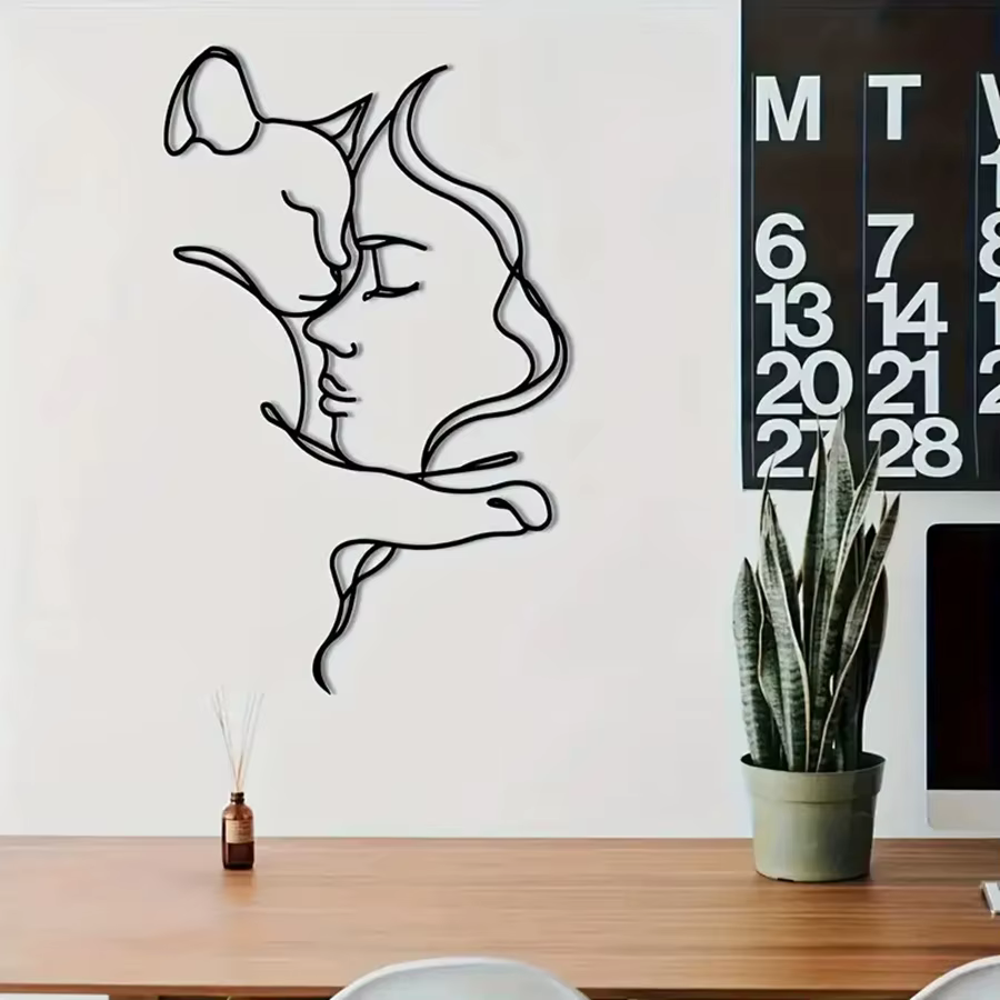 Detalle del borde del arte metálico