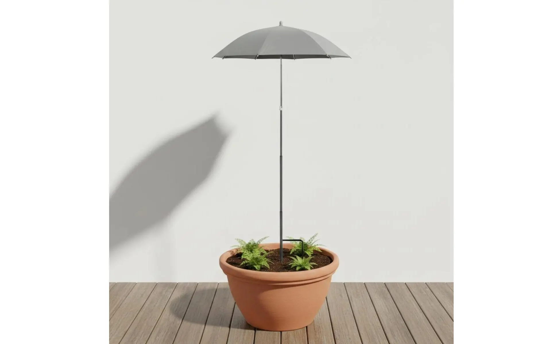 Mini sombrilla de jardín para insertar en macetas