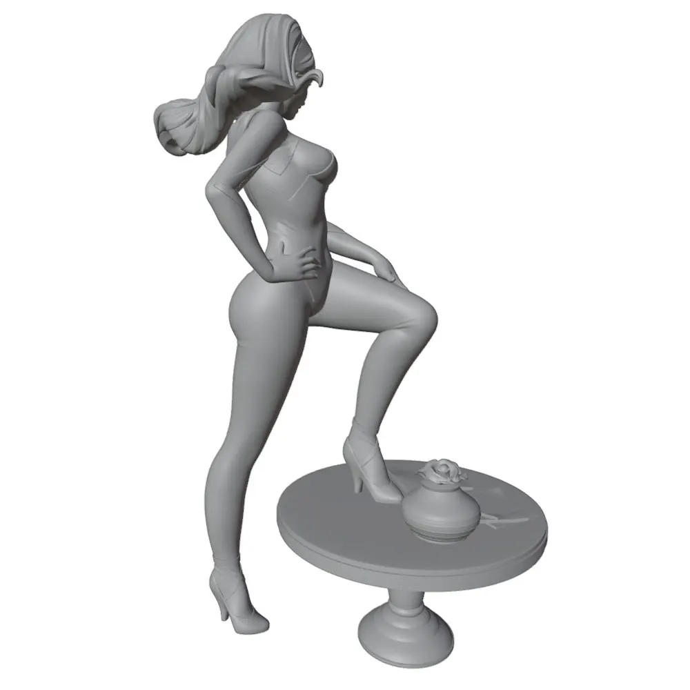 Kit figura resina gris impresa en 3D DIY, sin montar y sin pintar - imagen 5