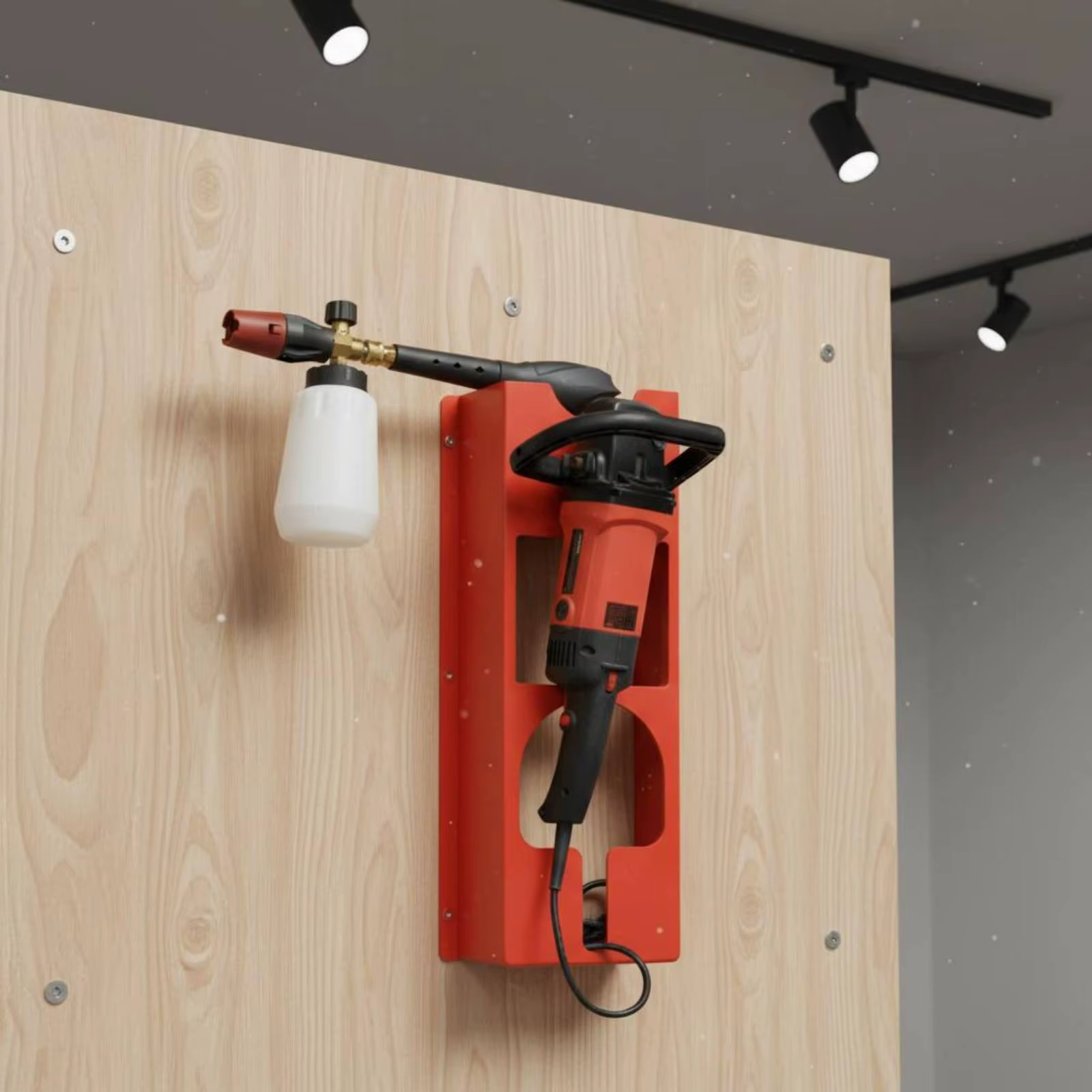 Soporte de Pared para Pulidora de ABS – Organizador de Herramientas - imagen 3