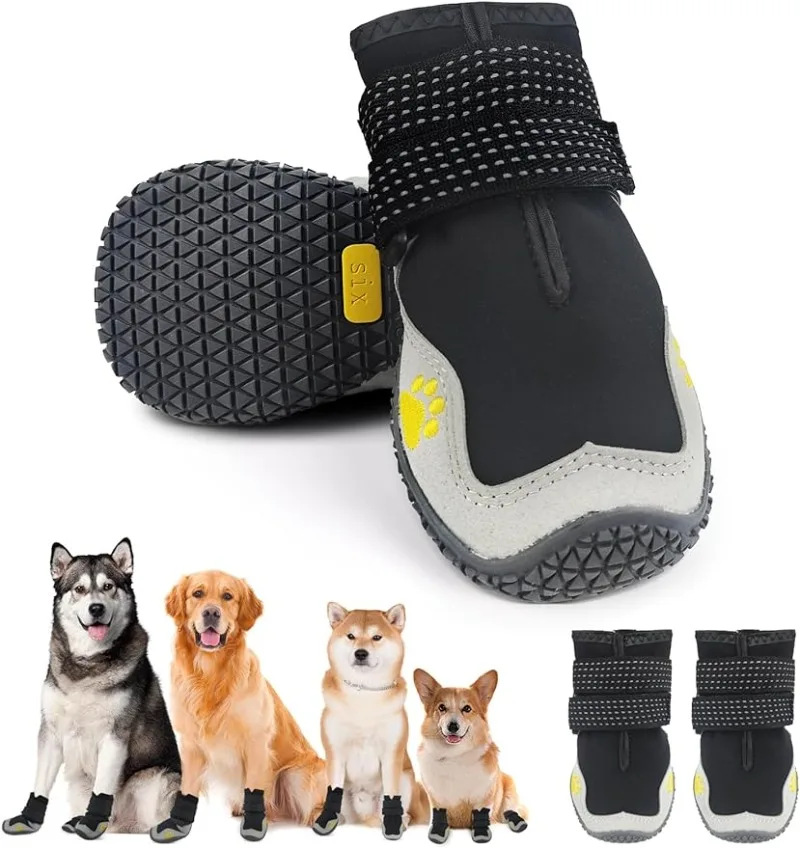 Botas impermeables para perros con suela antideslizante
