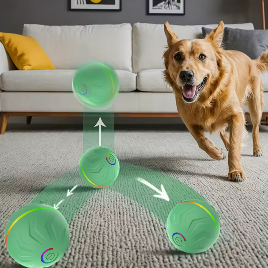 Pelota automática para perros con USB – Juguete interactivo - imagen 2
