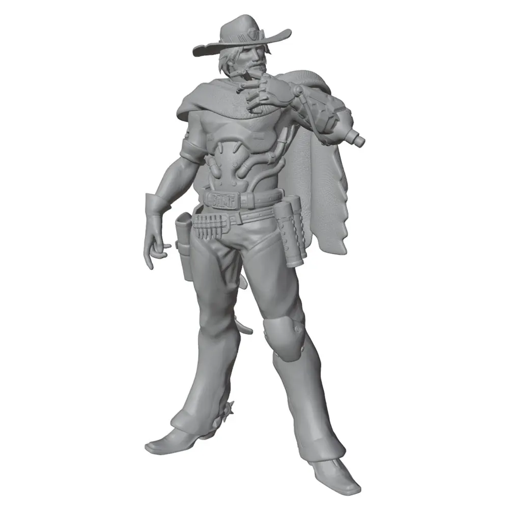 Figura vaquero en resina sin pintar, escala 1/24