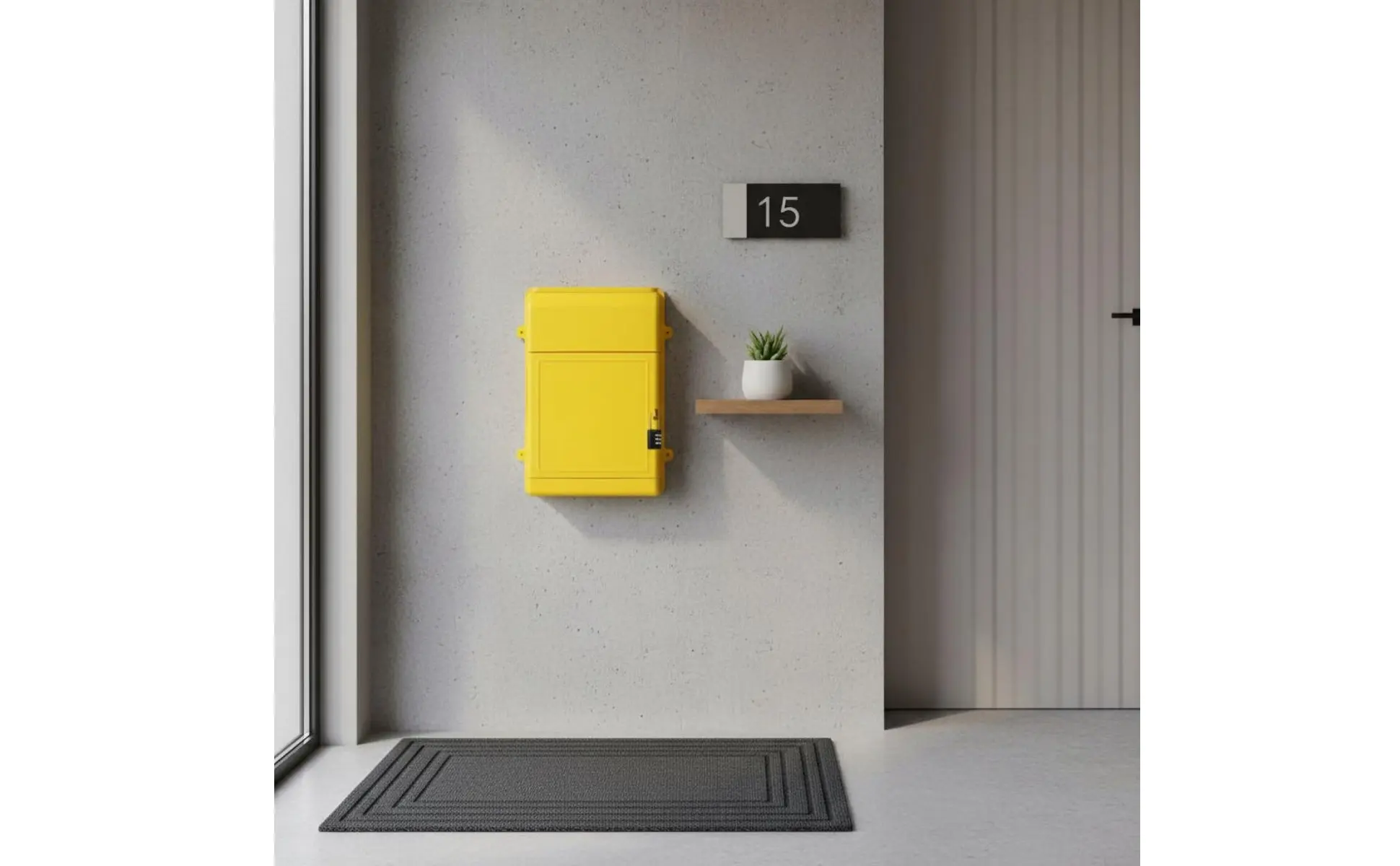 Buzón de pared de polipropileno resistente a la intemperie
