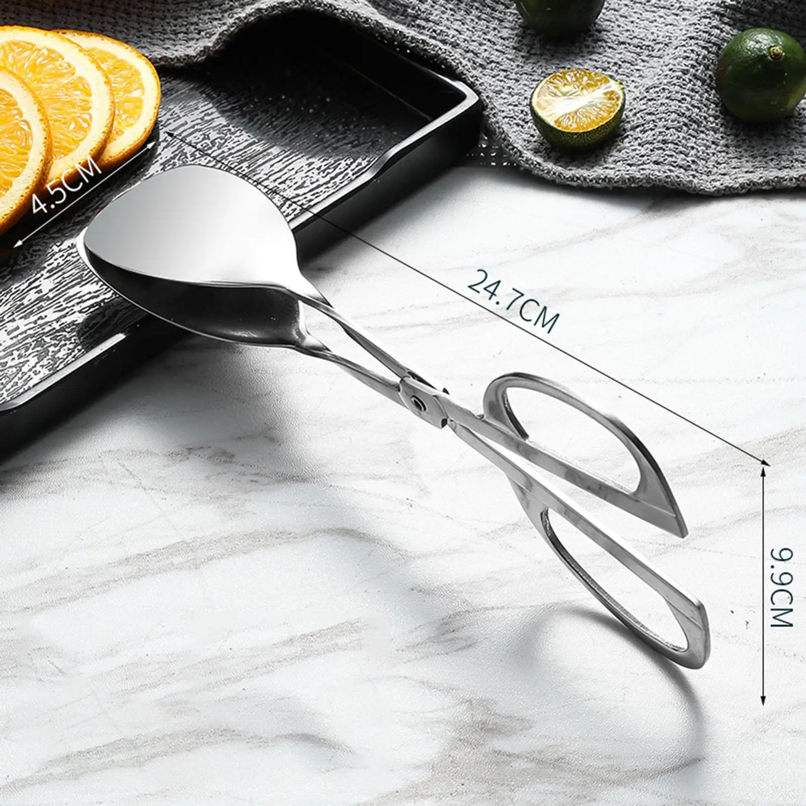 Pinzas acero inoxidable antideslizantes para buffet - imagen 3