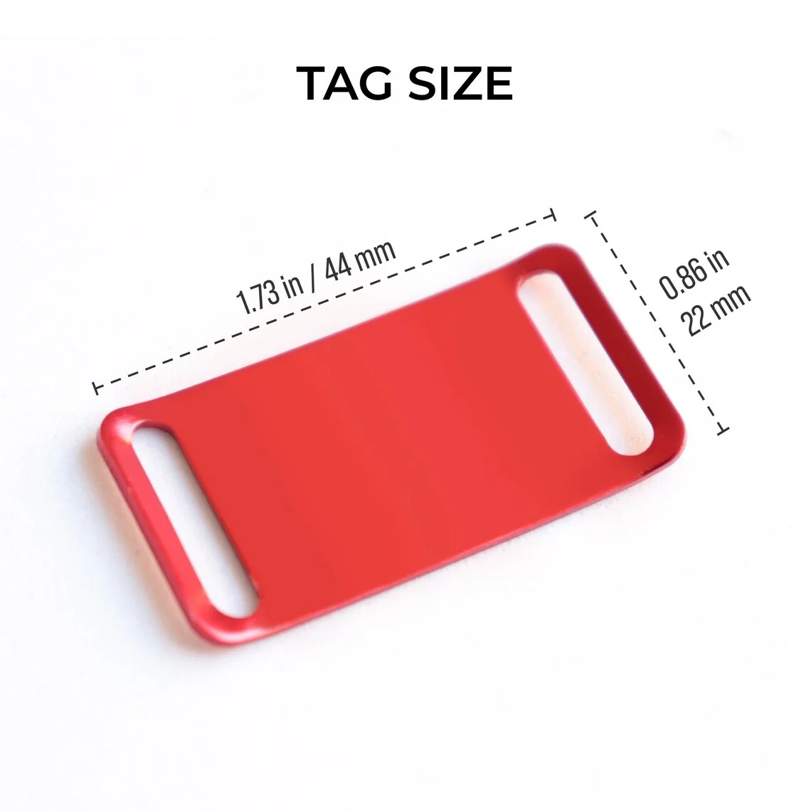 Opciones de color para la placa personalizada: plata, oro, oro rosa, negro, verde y morado