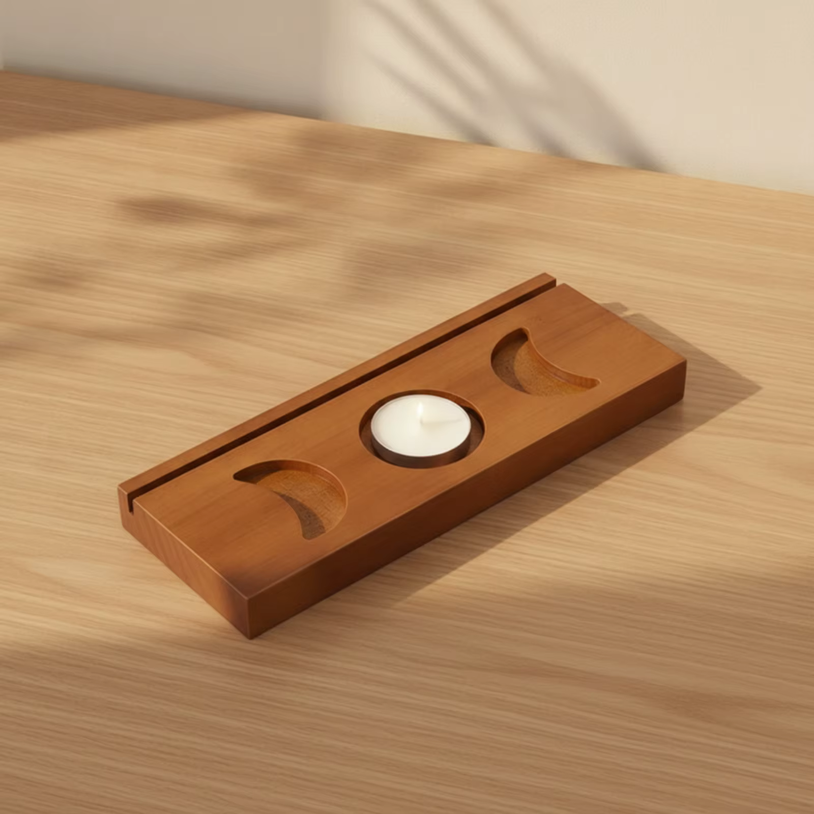 Soporte de madera para tarjetas de mesa – Cartelero delgado y estable - imagen 5
