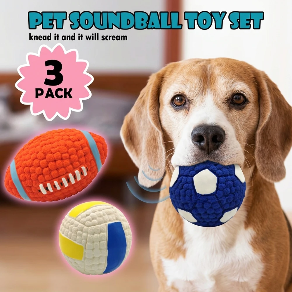 Juguete masticable para perros y cachorros de goma segura con sonido - imagen 5