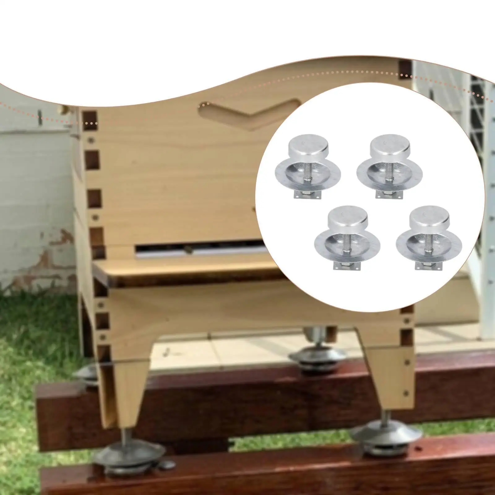 Patas de soporte para colmena, base estable y acceso eficaz - imagen 5