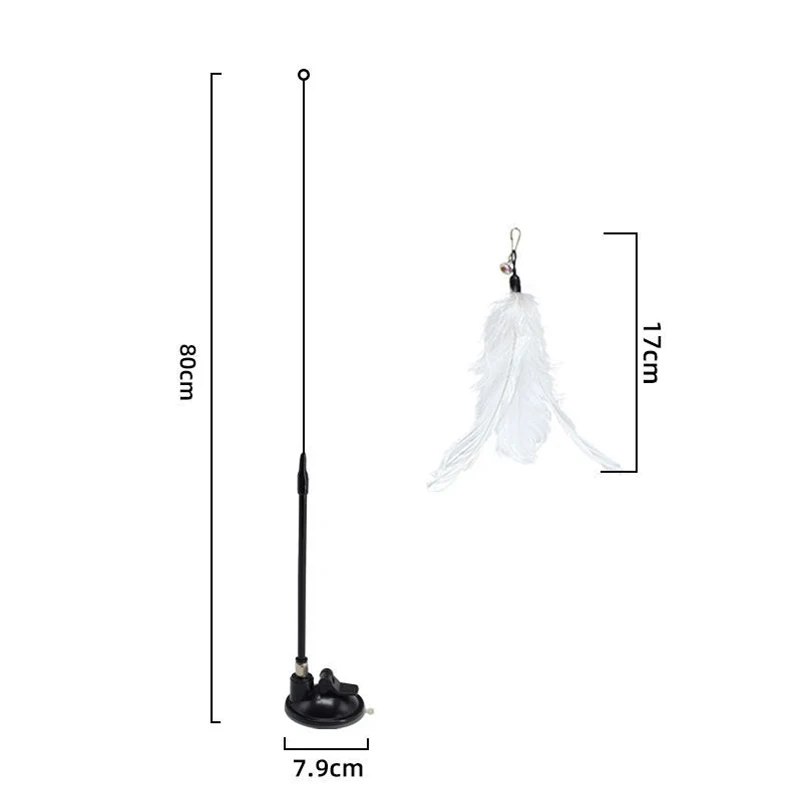Plumas extraíbles de repuesto para gatos