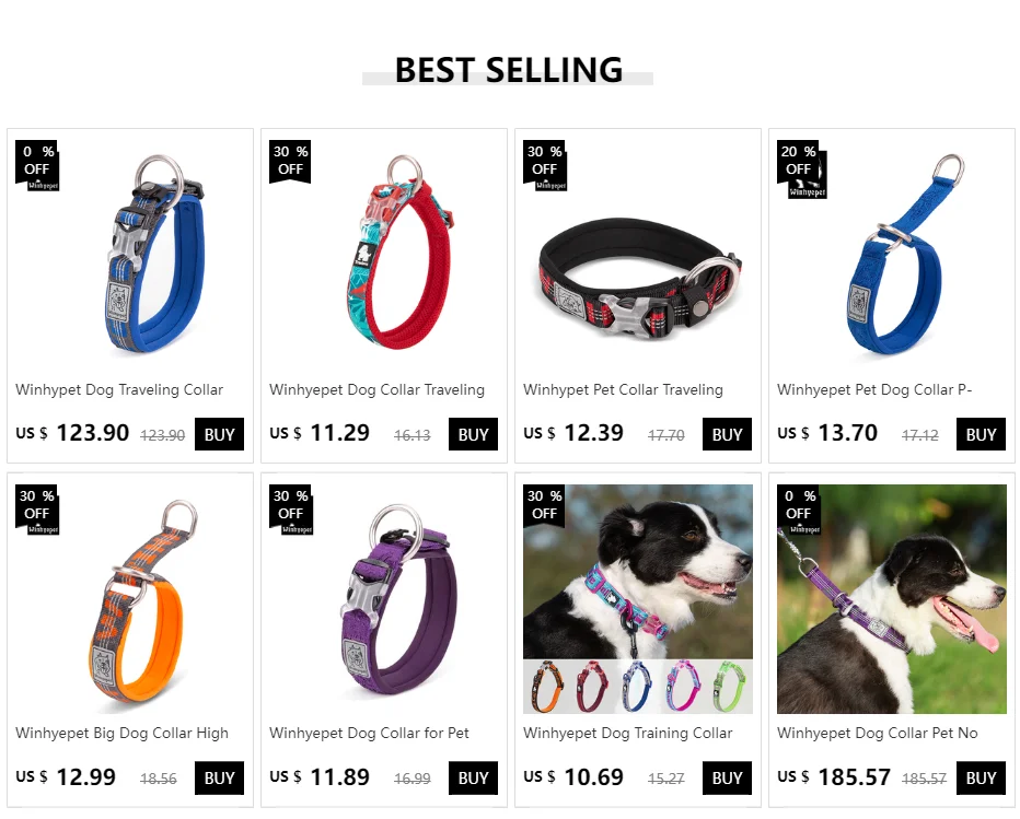 Collar floral para perro Winhyepet modelo principal