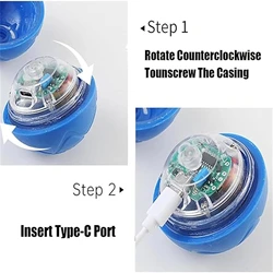 Pelota Automática Interactiva para Perros – Juguete Rodante USB