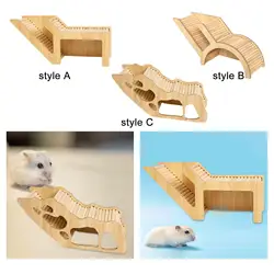 Juguete de madera con laberinto para hámster – Castillo con escalada para roedores
