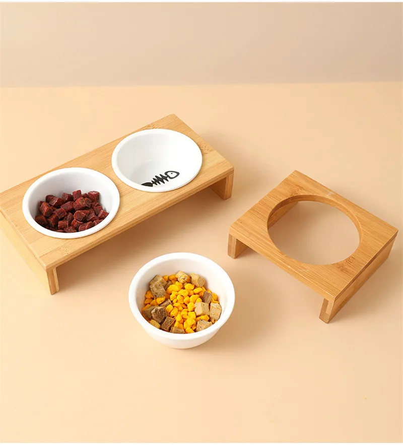 Conjunto de cuencos elevado