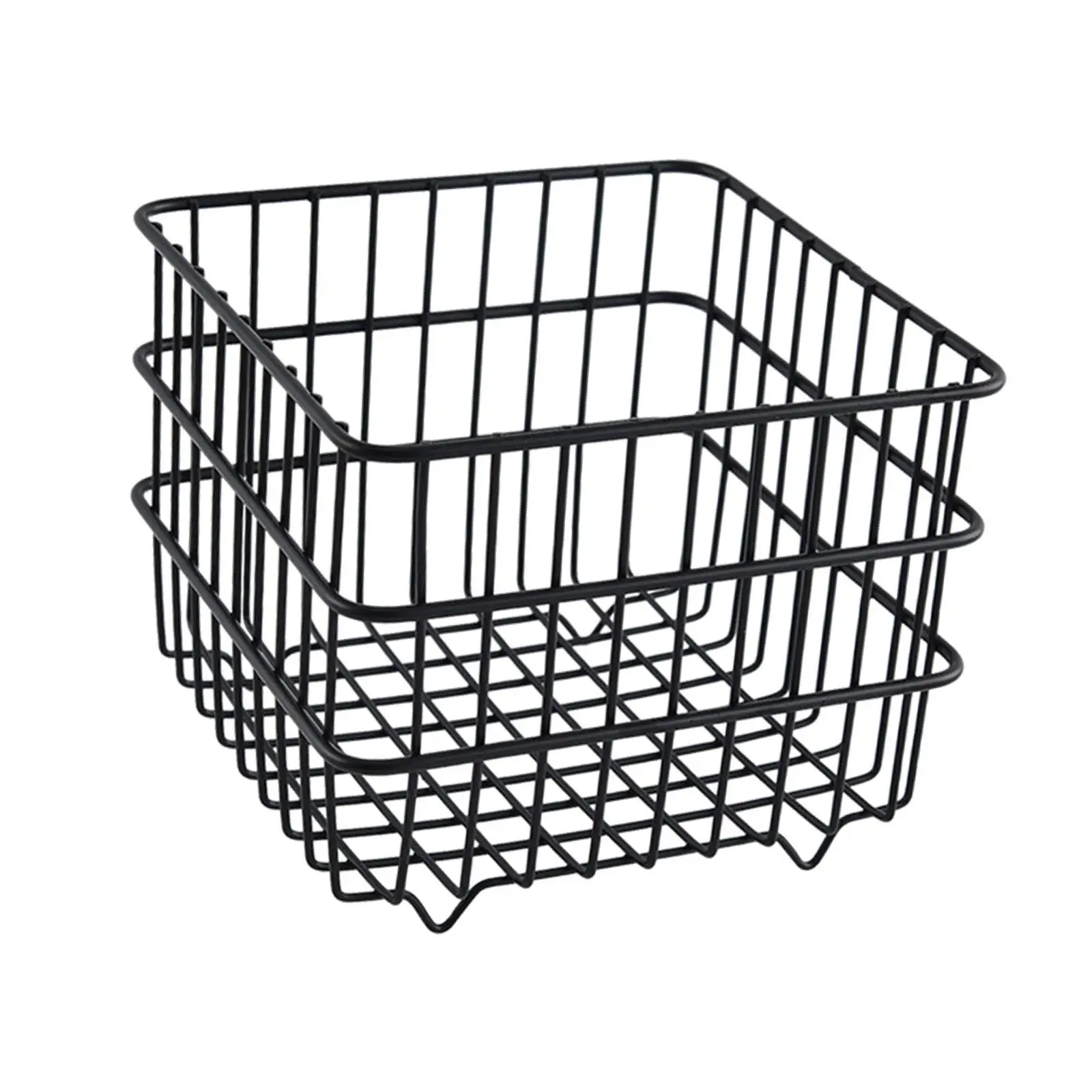 Cesta organizadora metálica para alimentos de mascota – Storage basket negro - imagen 4
