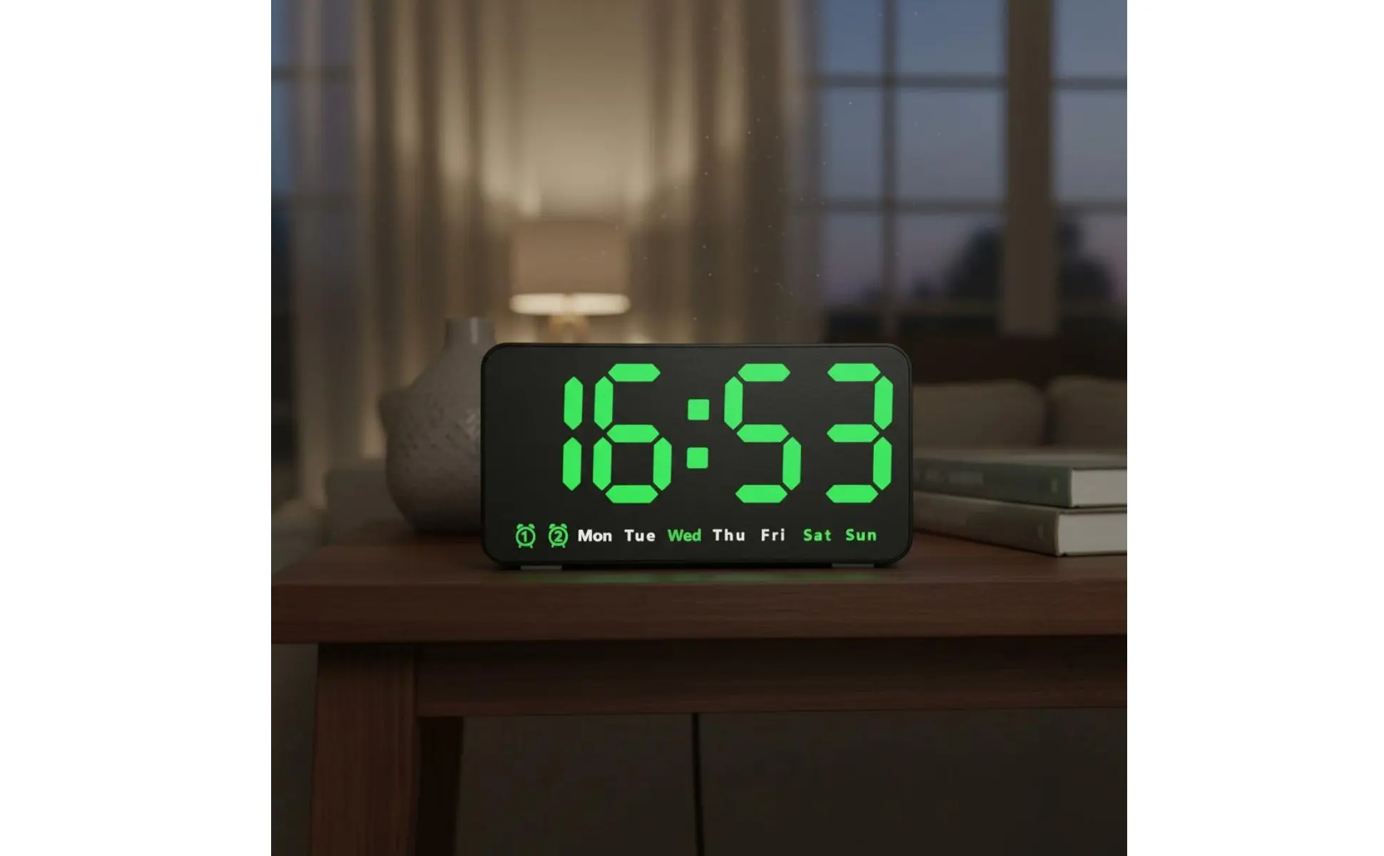 Despertador digital LED multifunción