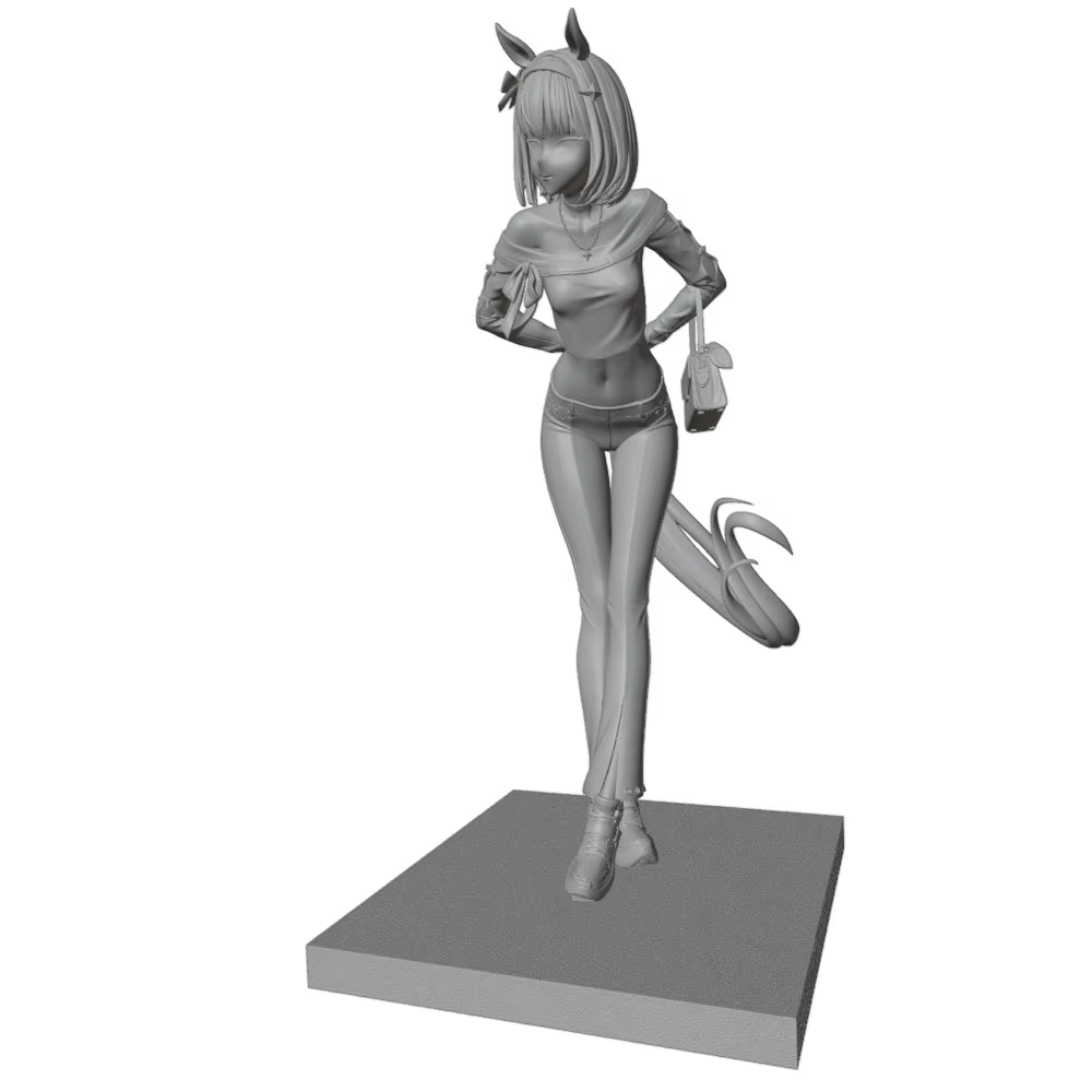 Kit modelo resina 3D chica 75mm sin pintar escala 1/24 - imagen 4