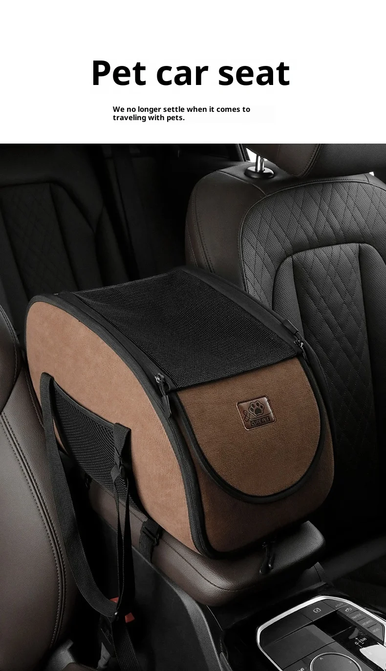Transportín portátil para perros y gatos en el coche