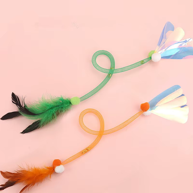 Pelota de plumas en diferentes ángulos