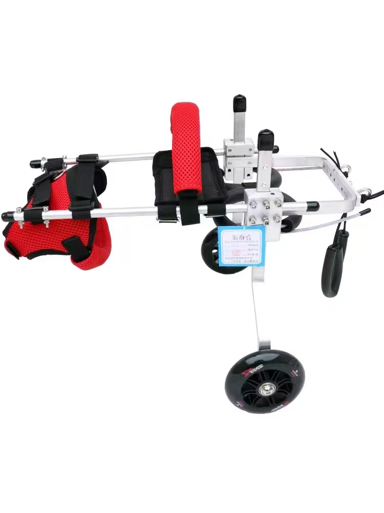 Carrito ajustable para mascotas con patas traseras débiles
