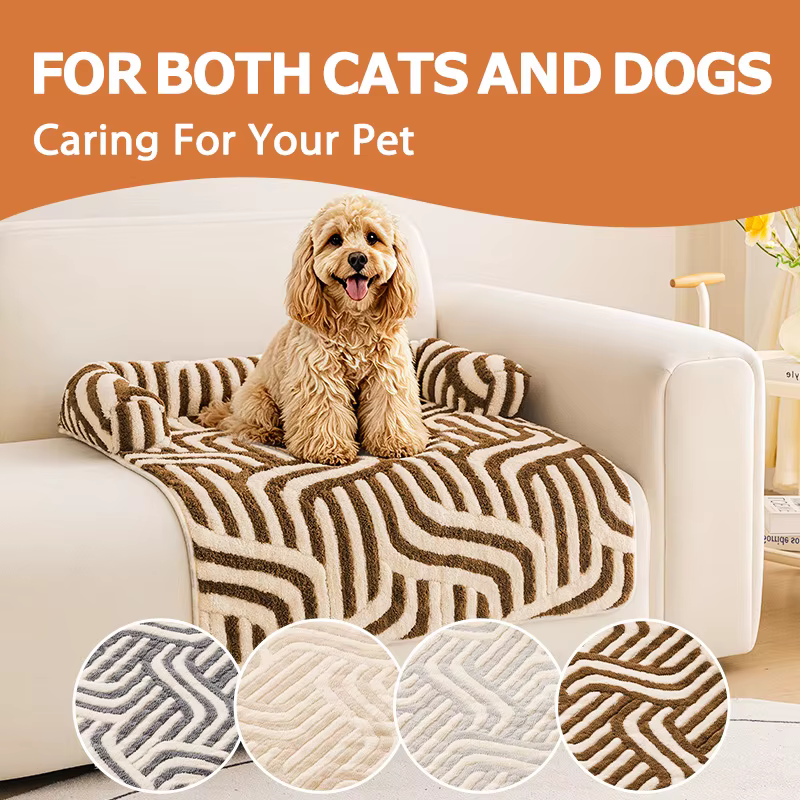 Cama para perros y gatos estilo sofá con base antideslizante acolchada - imagen 3