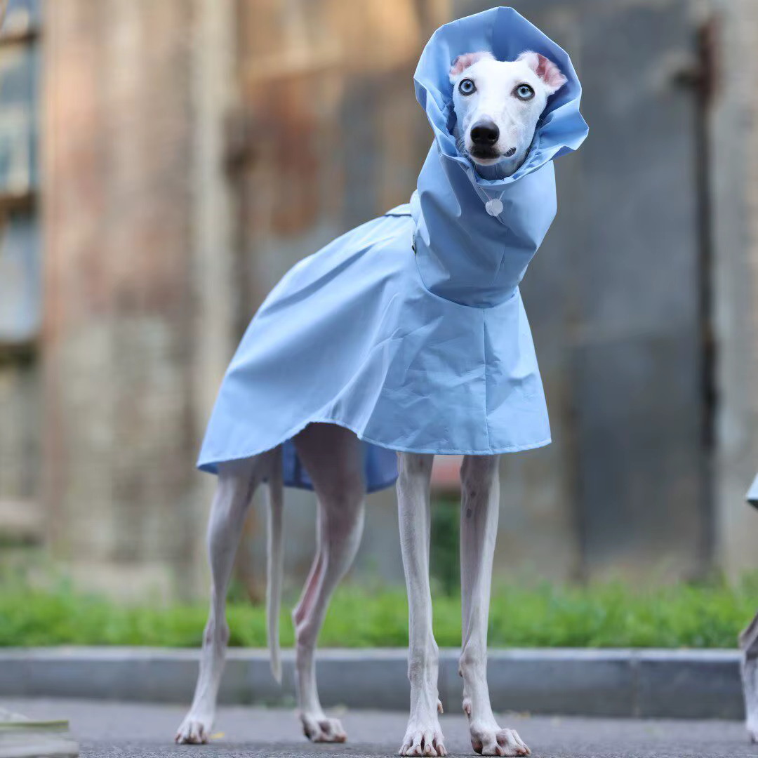 Chubasquero ligero cortavientos ajustable para perros todas tallas gris - imagen 3