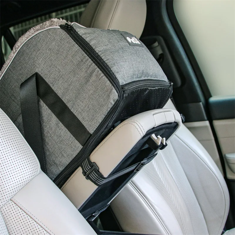Cojín Transportín para Gatos y Perros Pequeños – Asiento Coche Consola Central - imagen 5