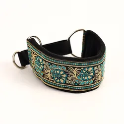 Collar cálido étnico para Whippet y galgo italiano punk de invierno