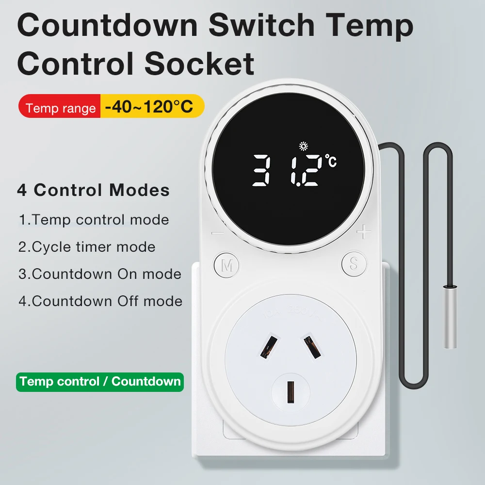 Pantalla y control del termostato digital