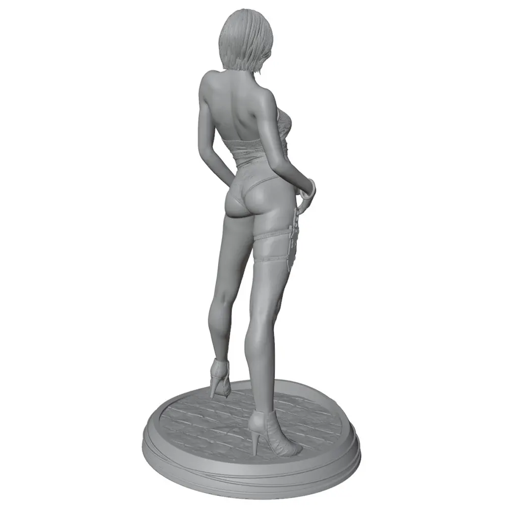 Trasera de la figura mostrando el acabado tras lijado
