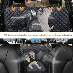 Funda protectora trasera impermeable para perros con cremallera