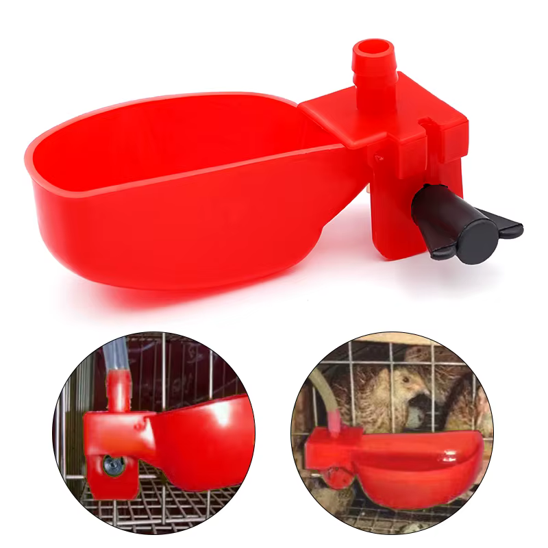 Bebedero colgante para aves de corral con tubo de agua - imagen 4