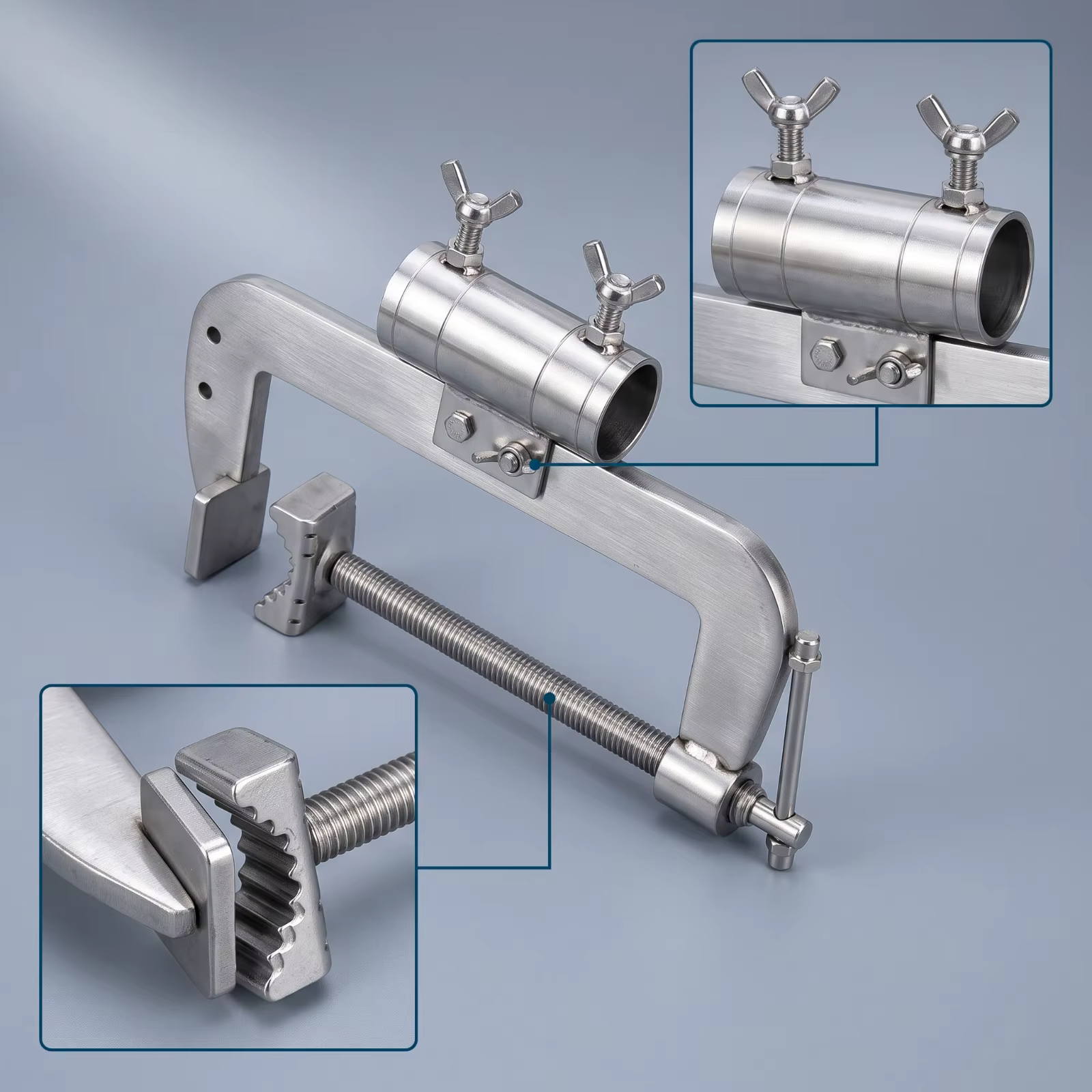 Soporte ajustable para sombrilla en barandilla – Ideal para parques mascotas - imagen 5