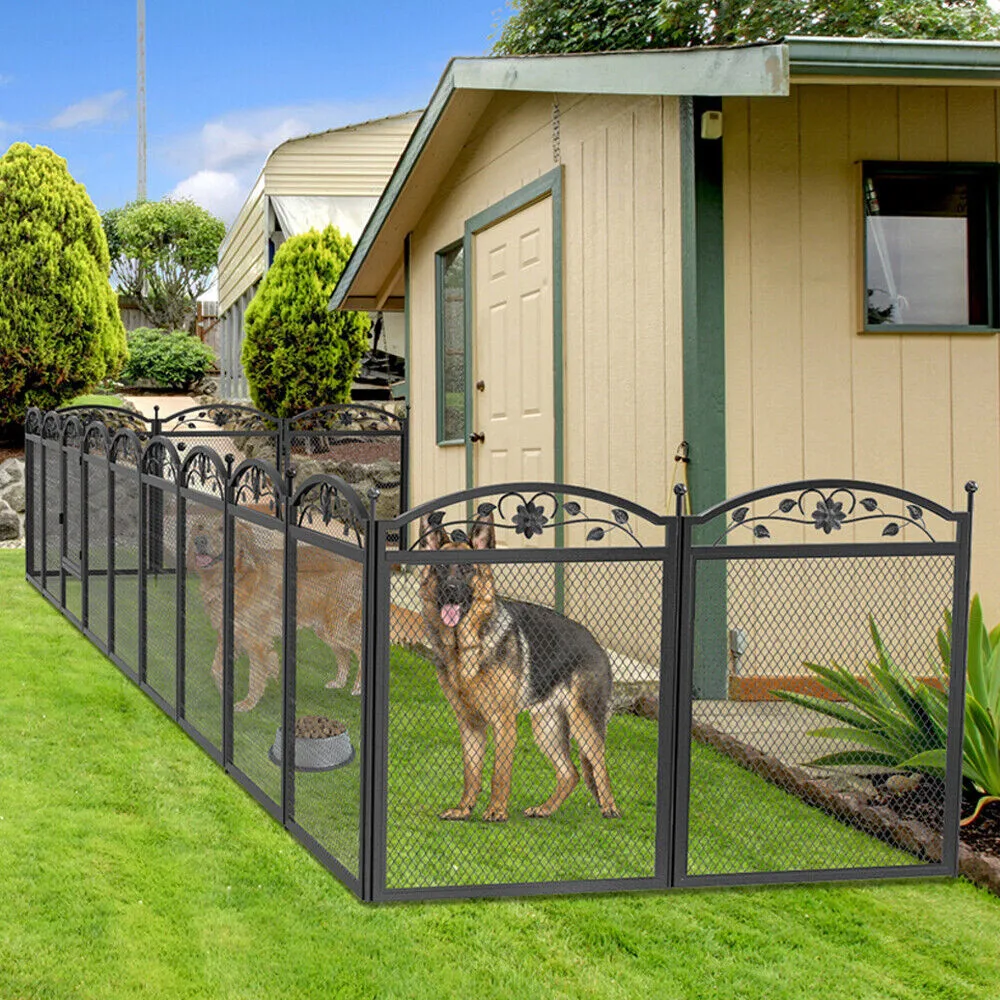 Corral de 8 paneles para perros resistente para ejercicio y partos - imagen 3