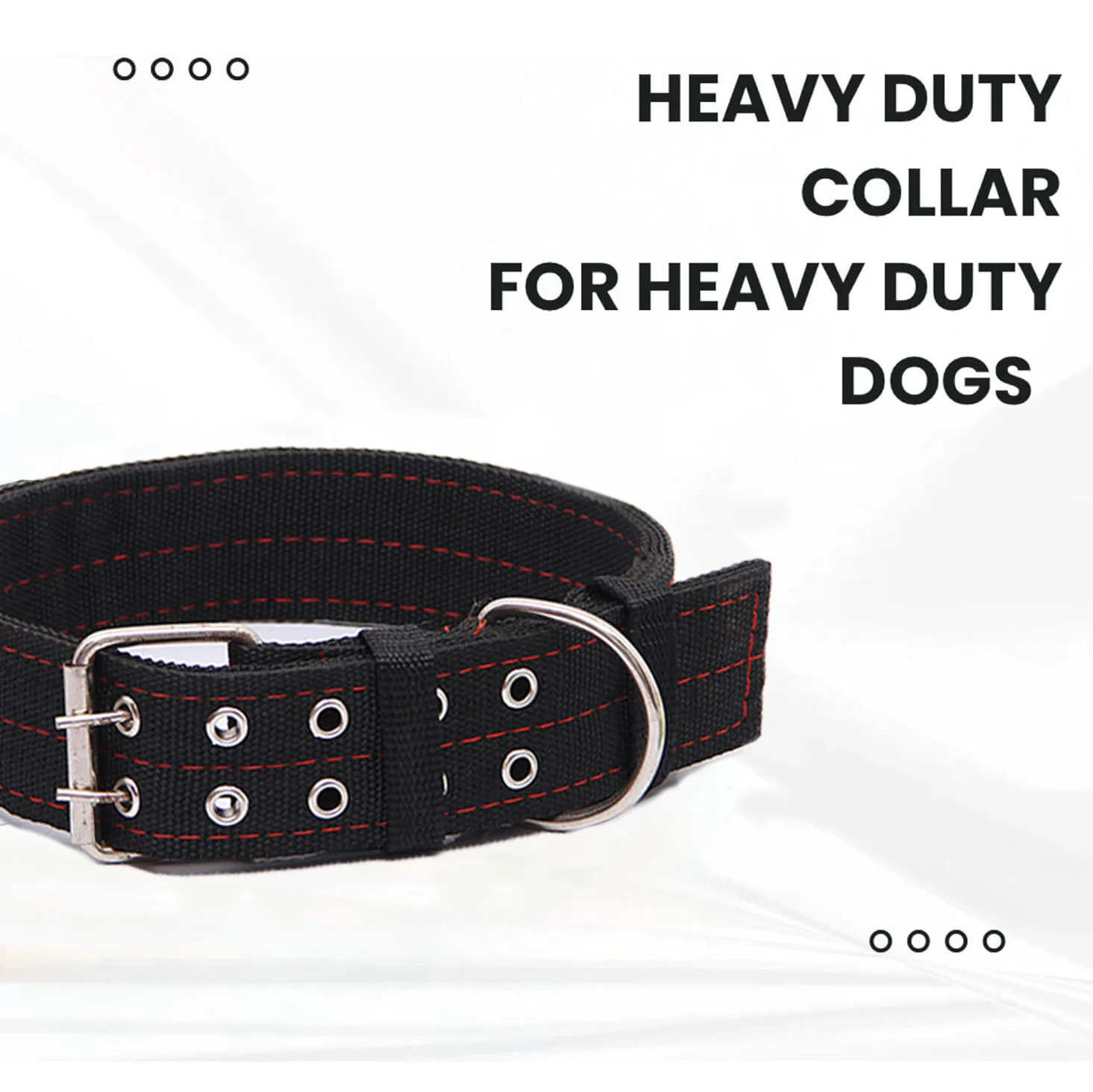 Collar perro resistente y ajustable – Grande y mediano con acero - imagen 5