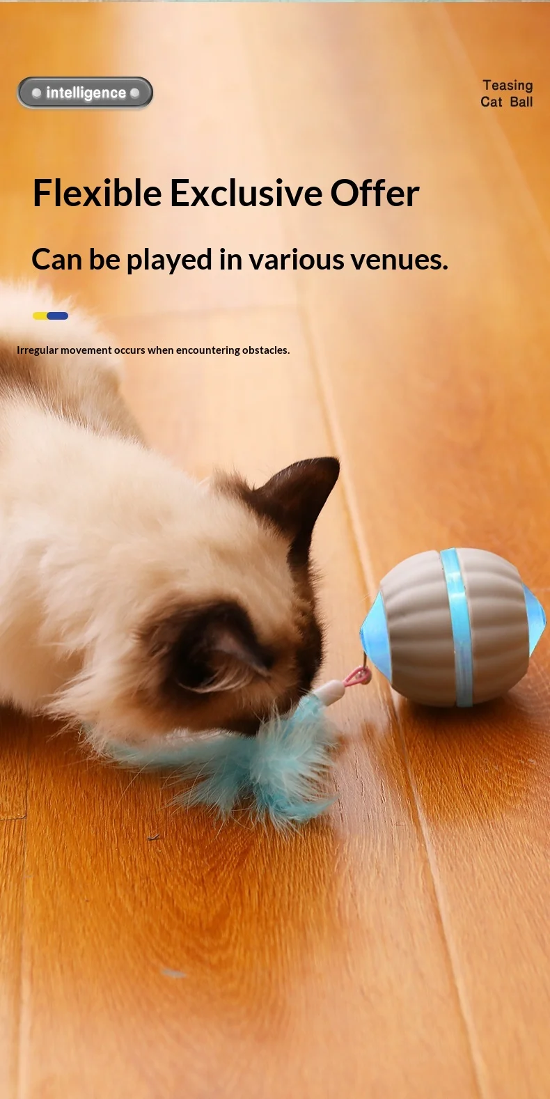 Juguete interactivo recargable para gatos