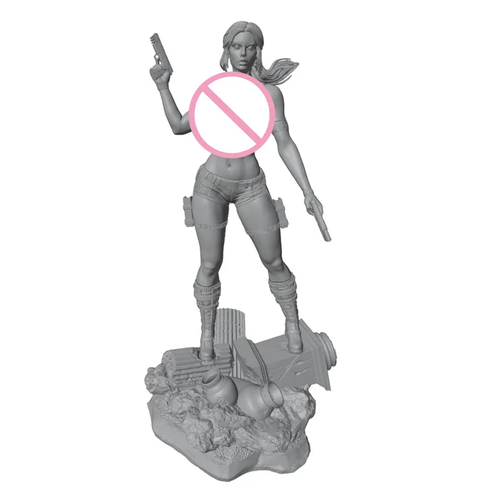 Kits de modelos de resina de chica sexy, 1/24 — Vista del kit desmontado