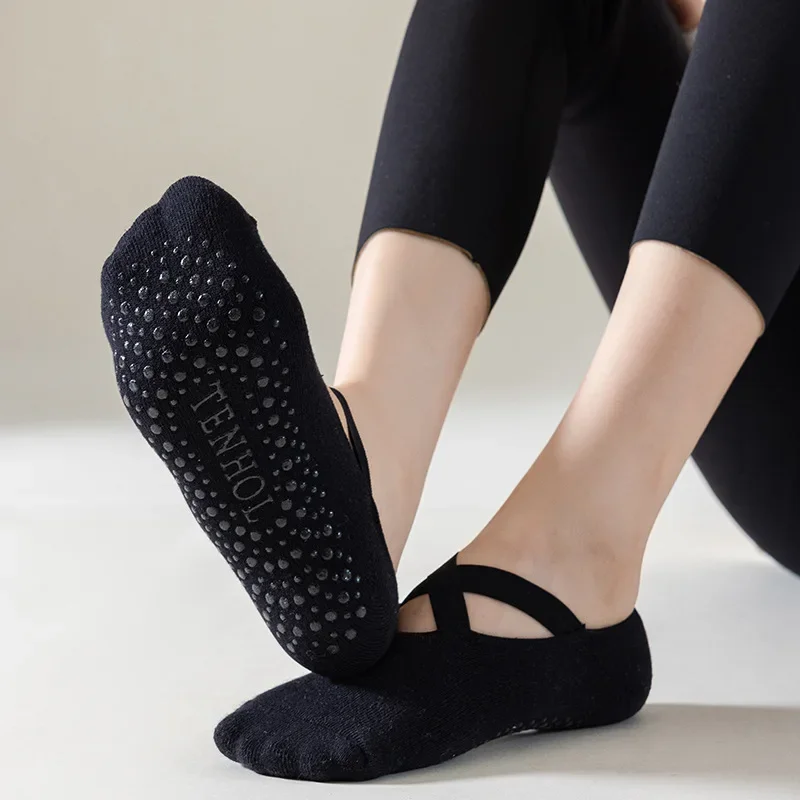 Calcetines antideslizantes de yoga profesional mujer transpirables - imagen 2
