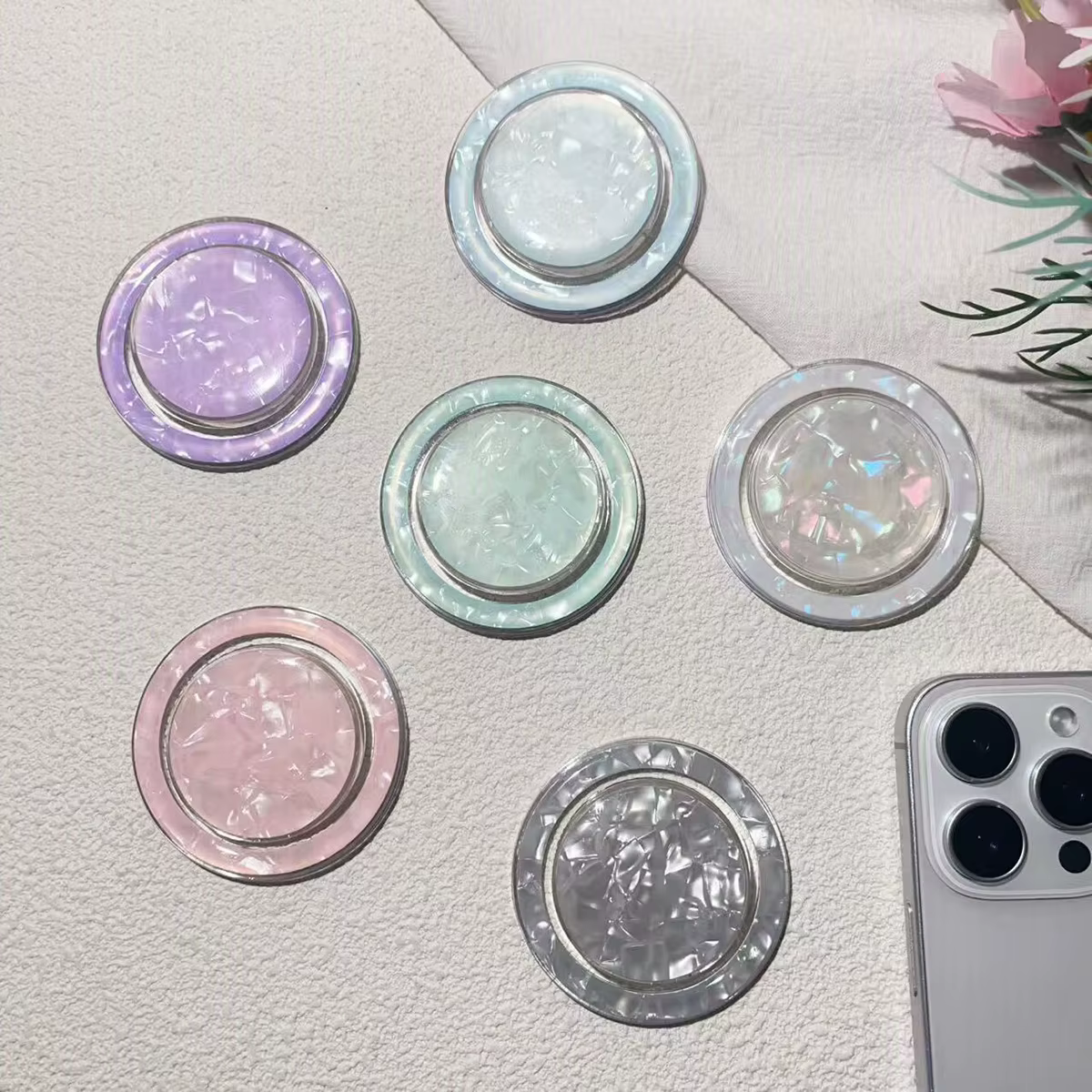 Soporte magnético para teléfono concha brillante para gatos y perros - imagen 2