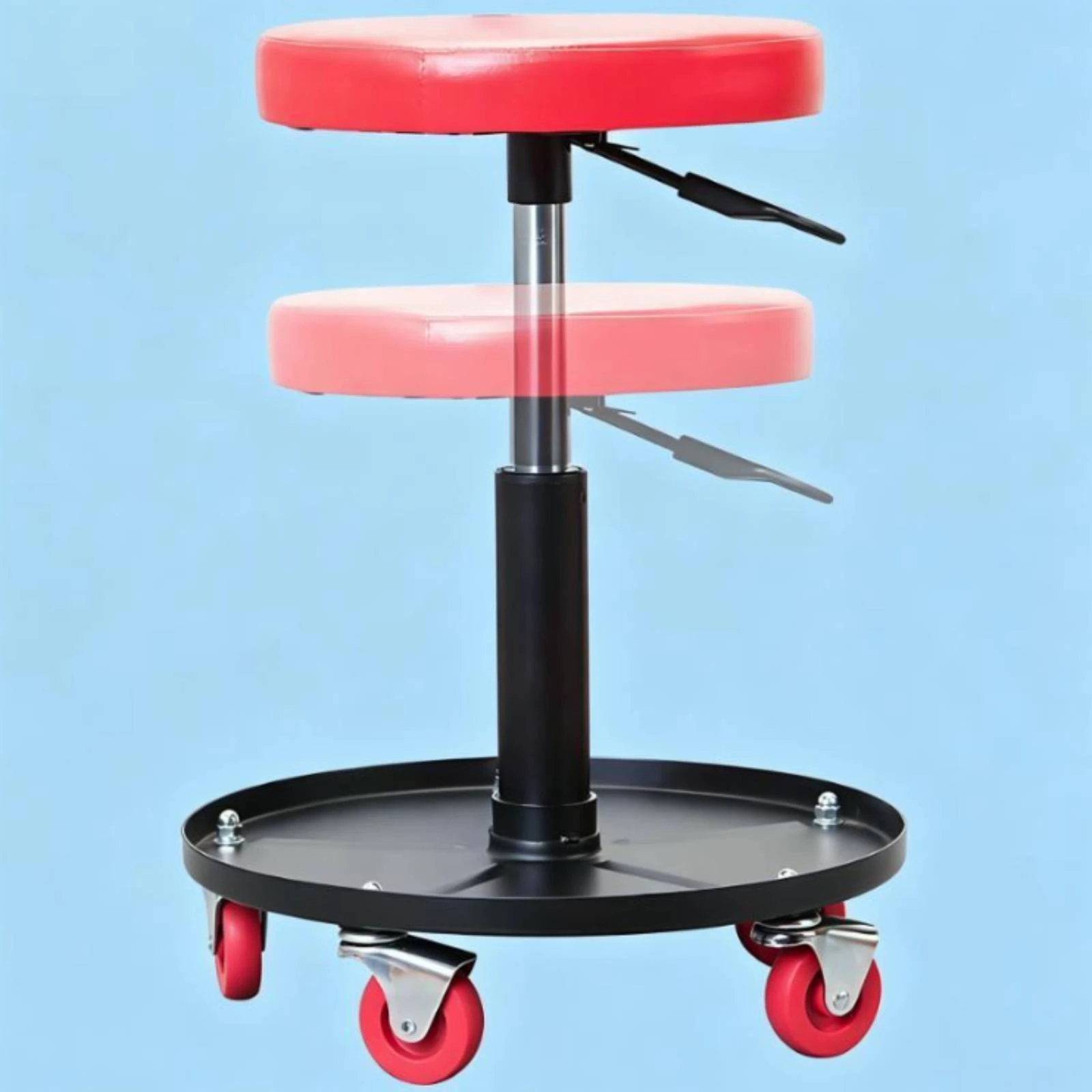 Taburete con ruedas giratorias para peluquería de perros y gatos - imagen 2