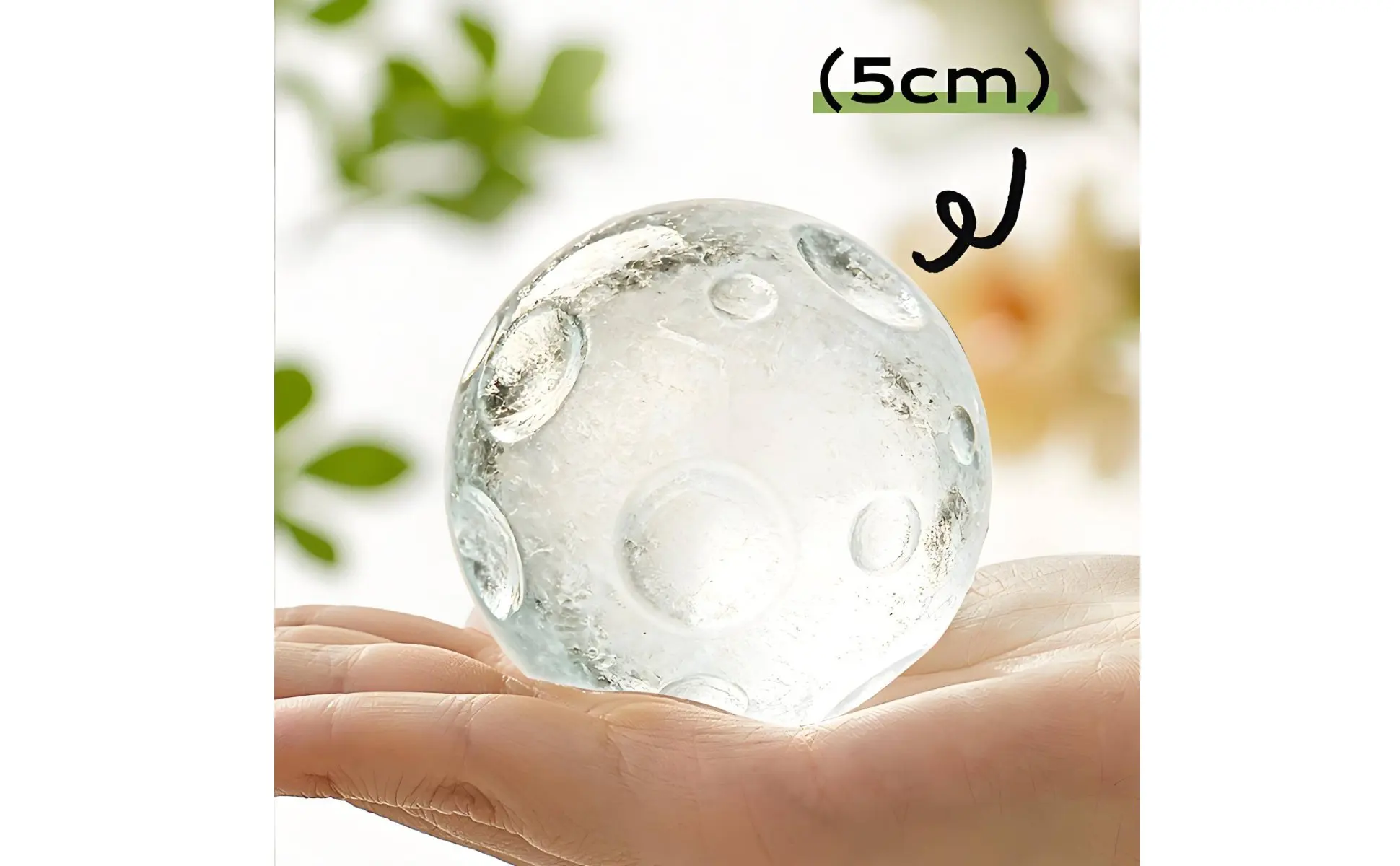 Hielo esférico listo para servir